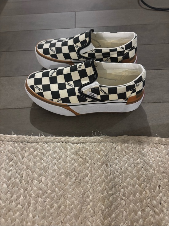 Vans Shoes - Vans Era Stacked White Checkerboard Sneakers